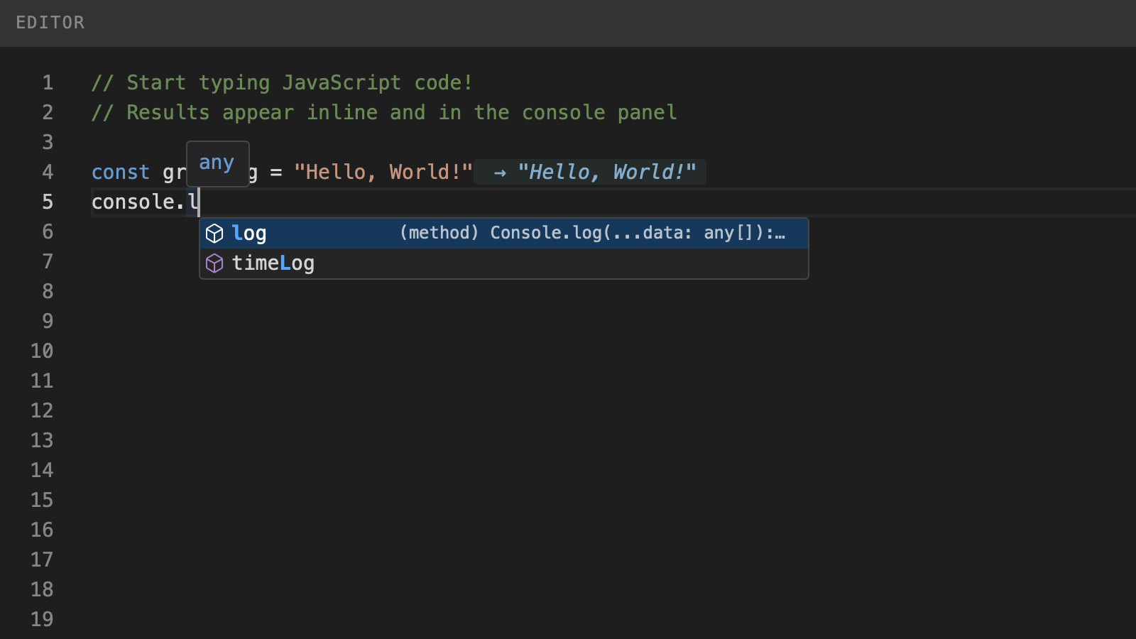 Monaco editor example